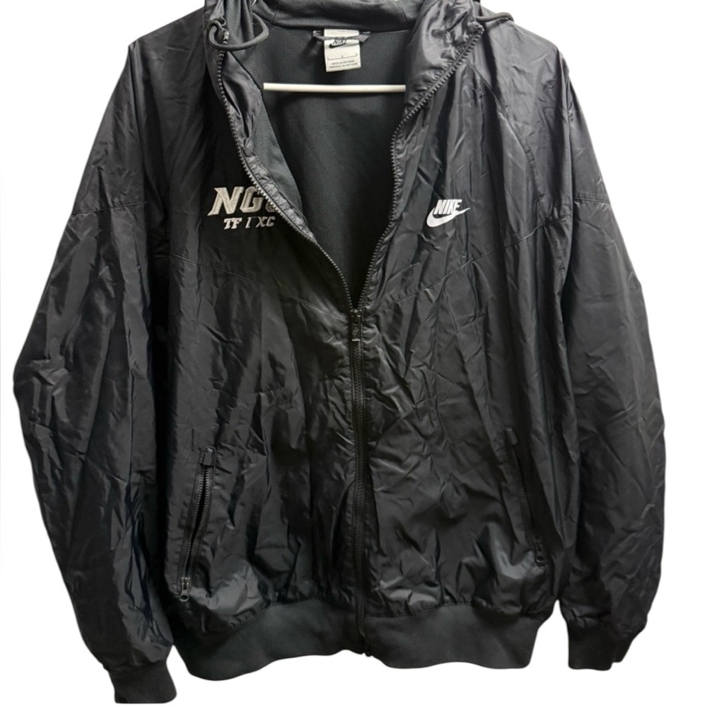 Nike Men's Black Windbreaker Jacket | Size L